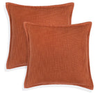 Set of 2 Basely Linen Look Throw Pillow Cover | 20" x 20"