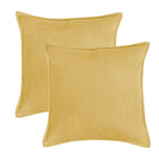 Set of 2 Basely Linen Look Throw Pillow Cover | 20" x 20"