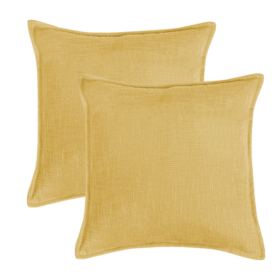 Set of 2 Basely Linen Look Throw Pillow Cover | 20" x 20"
