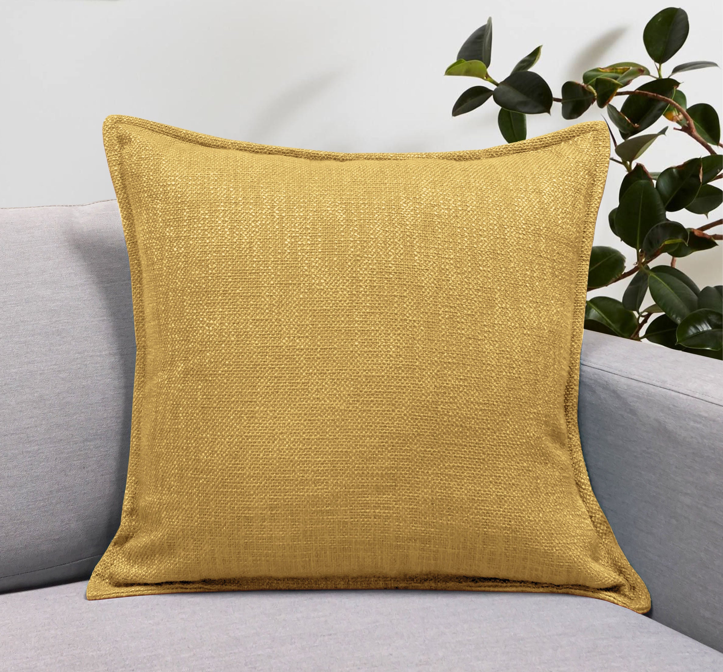 Set of 2 Basely Linen Look Throw Pillow Cover | 20" x 20"