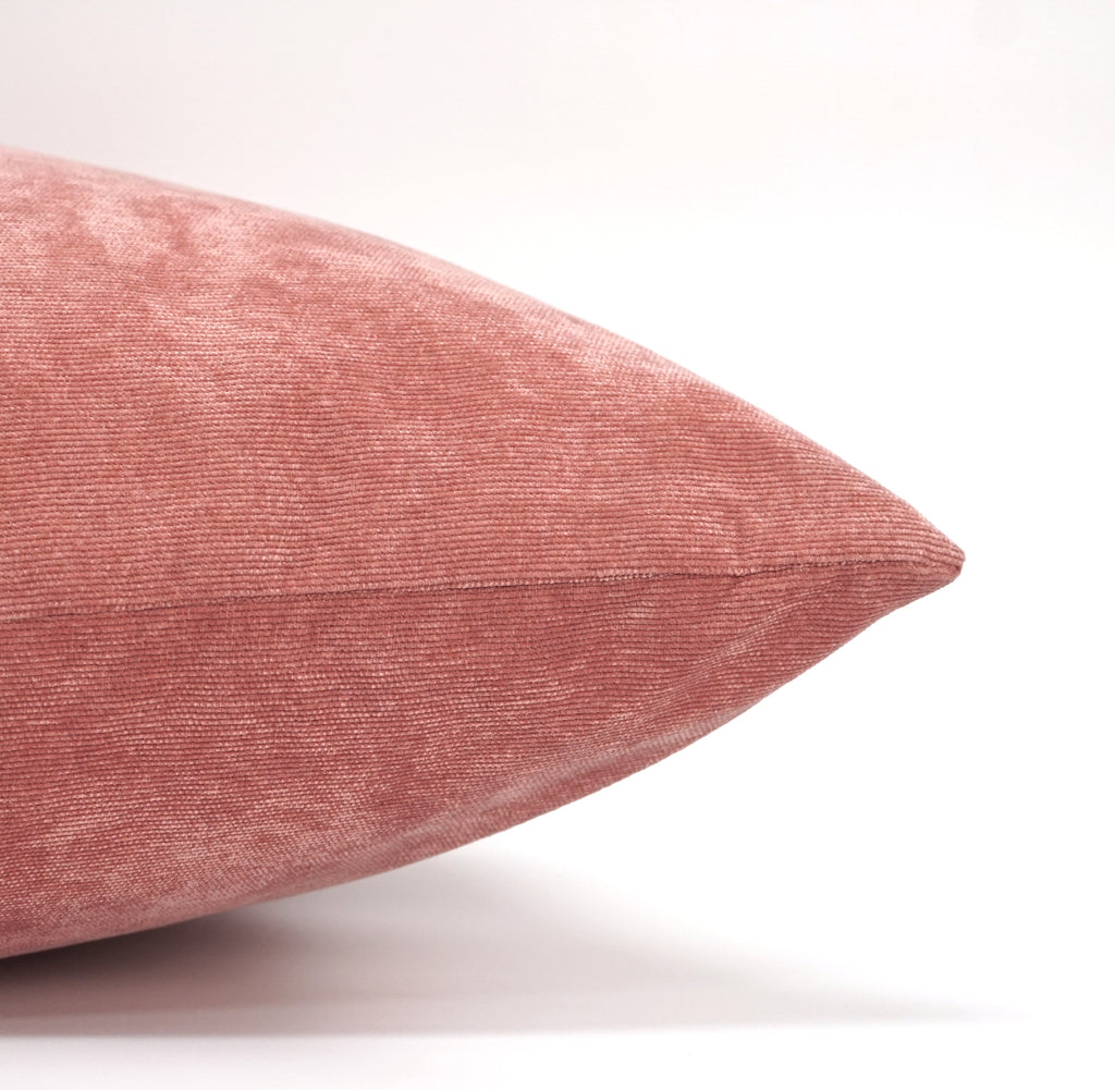 Set of 2 Belgian Velvet Throw Pillow Cover Knife Edge | 20" x 20"