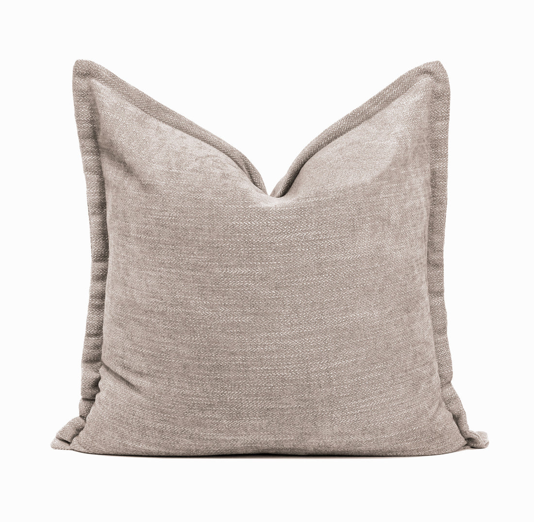 James Chenille Throw Pillow Cover | 23" x 23"