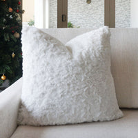 Morgan Faux Fur Throw Pillow Cover | 20" x 20"