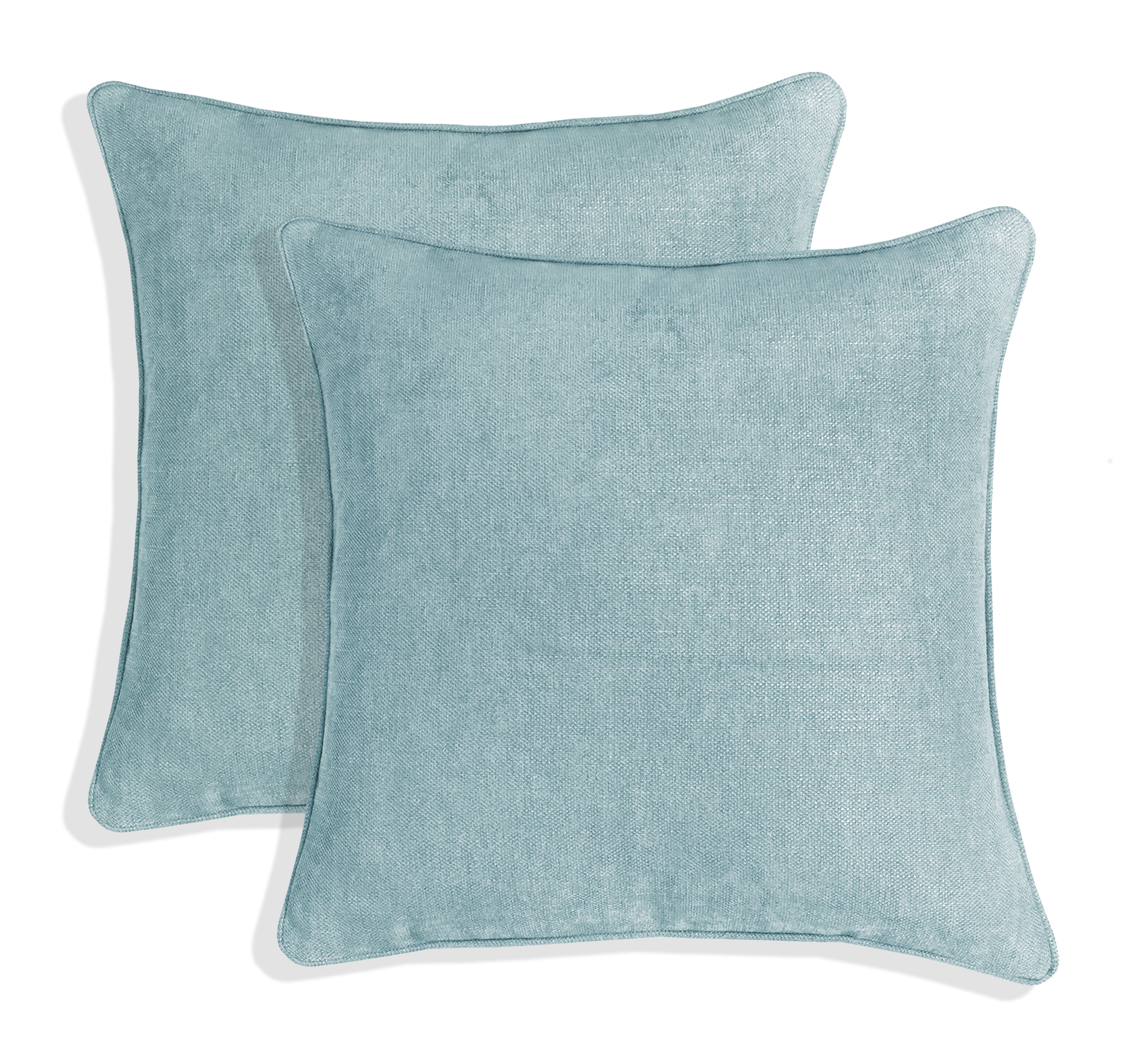 Set of 2 Gorgeous Chenille Throw Pillow Micro Piping | 20" x 20"