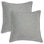 Set of 2 Basely Linen Look Throw Pillow Cover | 20" x 20"