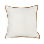 Be Our Guest Throw Pillow Cover | Ivory/Black | 20" x 20"