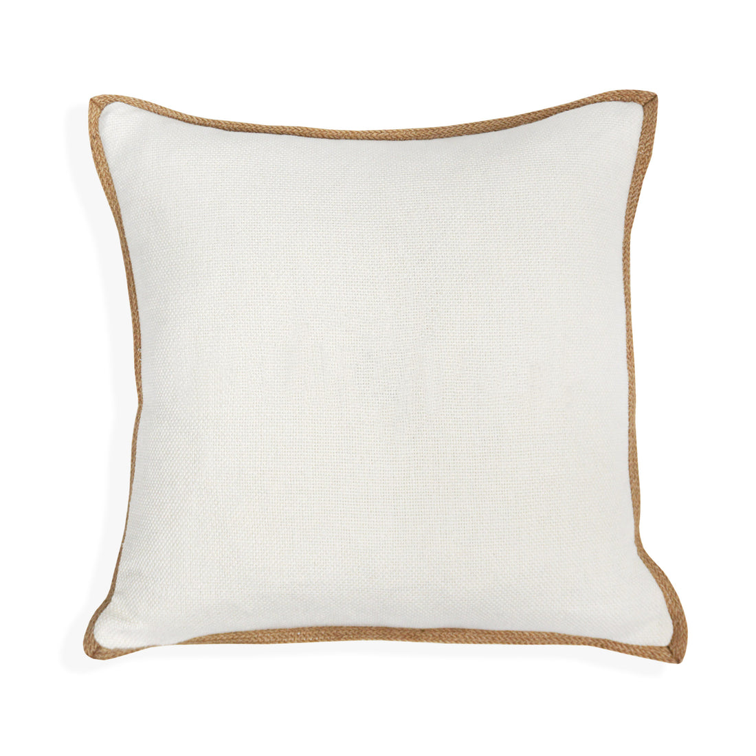Be Our Guest Throw Pillow Cover | Ivory/Black | 20" x 20"