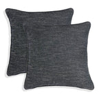 Set of 2 Gorgeous Chenille Throw Pillow Micro Piping | 20" x 20"