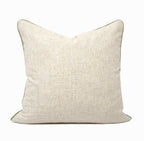 Easter Bunny Carrot Print Throw Pillow Cover | Natural | 20" x 20"