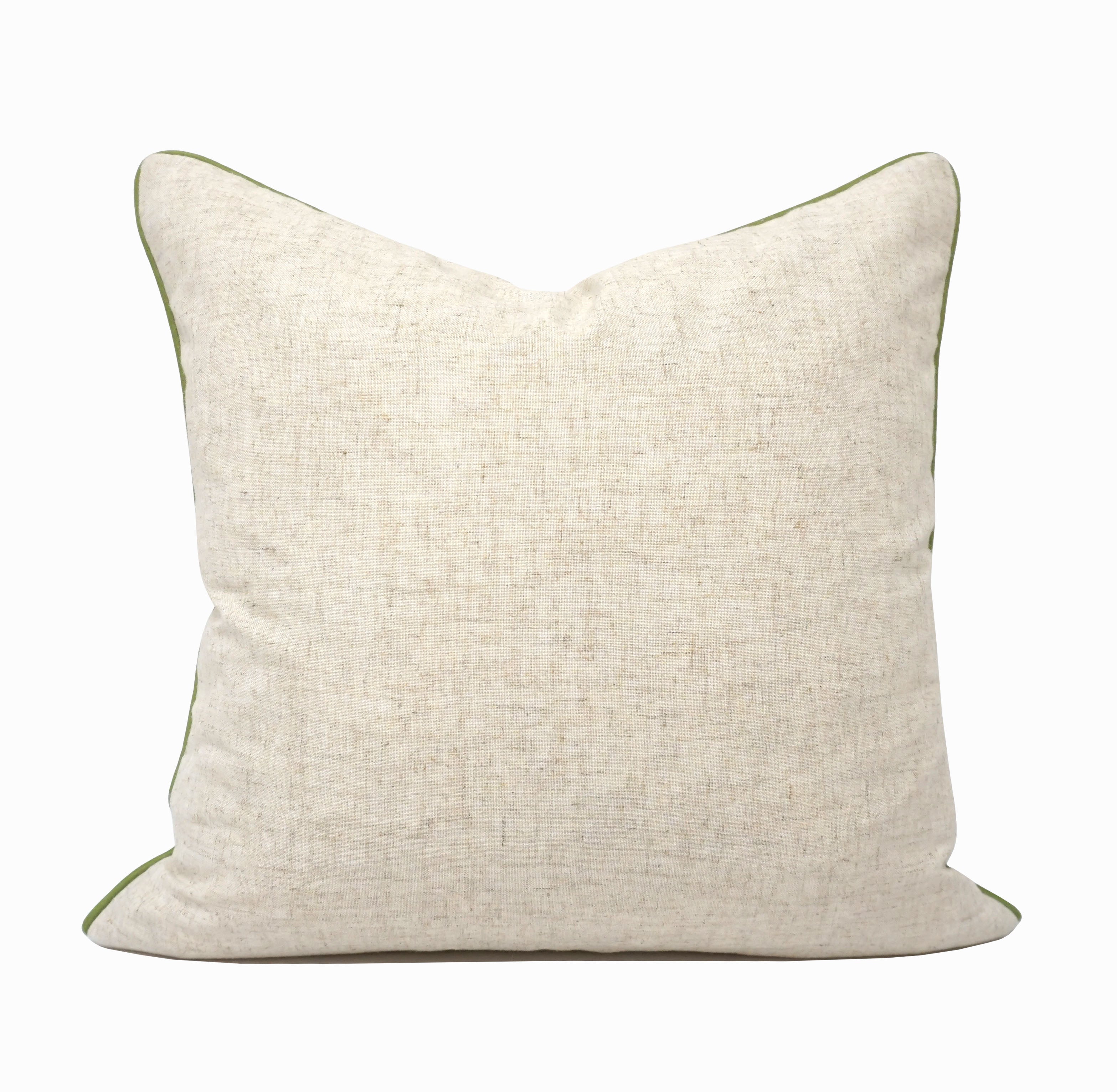 Easter Bunny Carrot Print Throw Pillow Cover | Natural | 20" x 20"