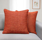 Set of 2 Gorgeous Chenille Throw Pillow Micro Piping | 20" x 20"