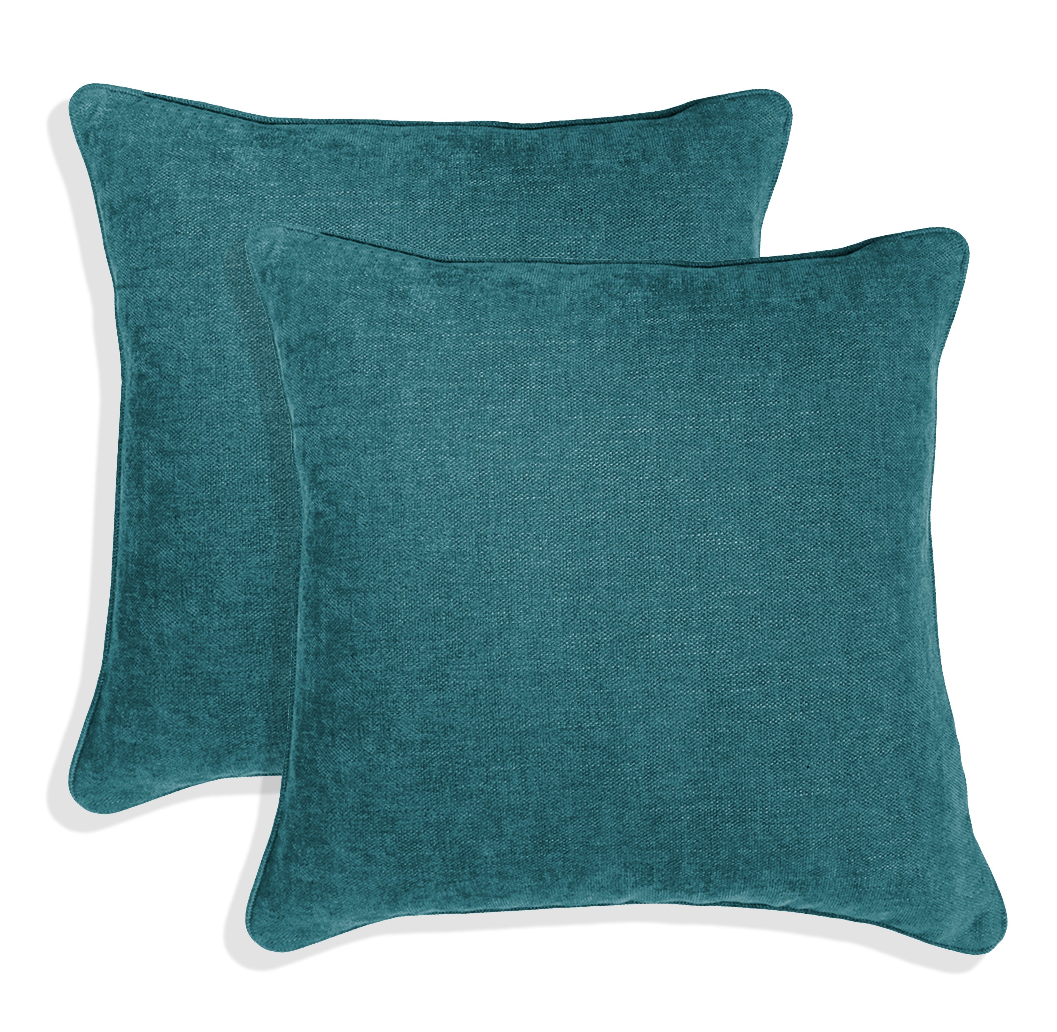 Set of 2 Gorgeous Chenille Throw Pillow Micro Piping | 20" x 20"
