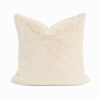 Faux Mink Fur Throw Pillow | 20" x 20"