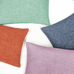 Vidara Chenille Lumbar Throw Pillow Cover | 14" x 20"