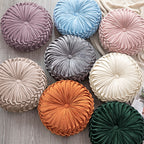 Dolce Round Pleated Pillow | 15"