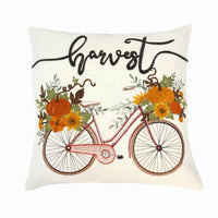 Harvest Bicycle Throw Pillow | Multi | 20" x 20"
