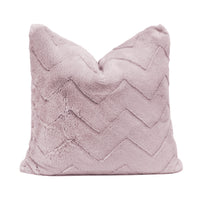 Jessie Chevron Faux Fur Throw Pillow Cover | 20" x 20"