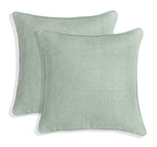 Set of 2 Gorgeous Chenille Throw Pillow Micro Piping | 20" x 20"