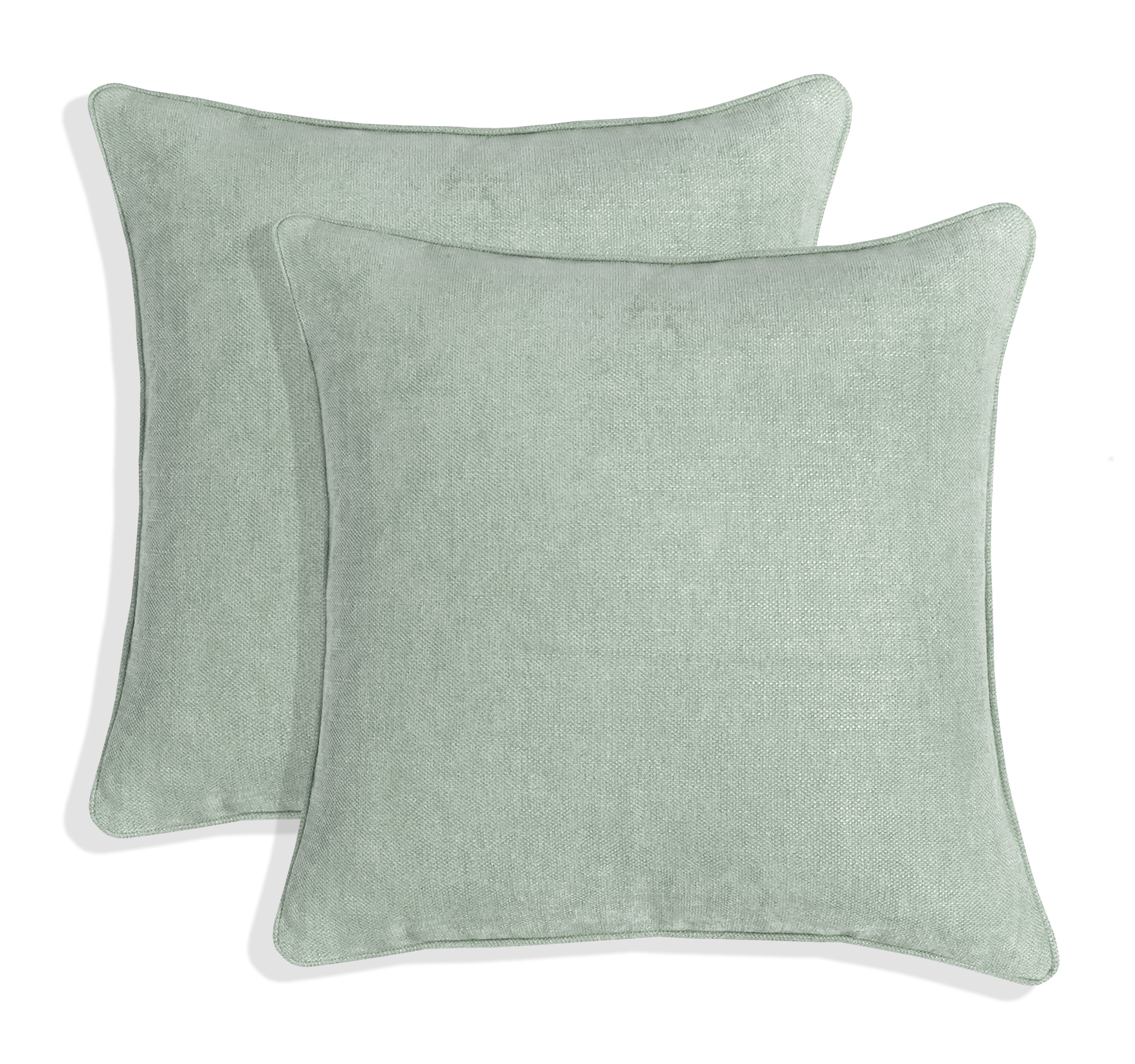 Set of 2 Gorgeous Chenille Throw Pillow Micro Piping | 20" x 20"