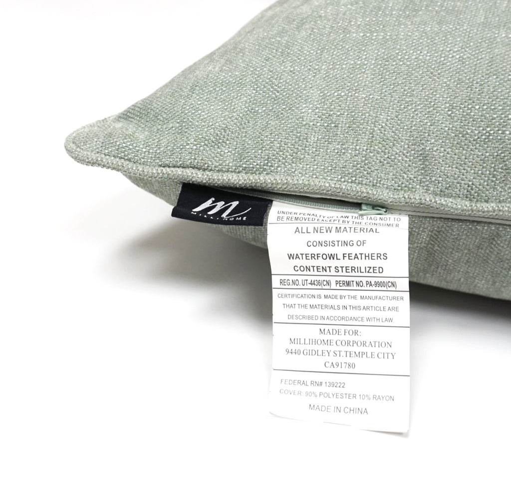 Set of 2 Gorgeous Chenille Throw Pillow Micro Piping | 20" x 20"