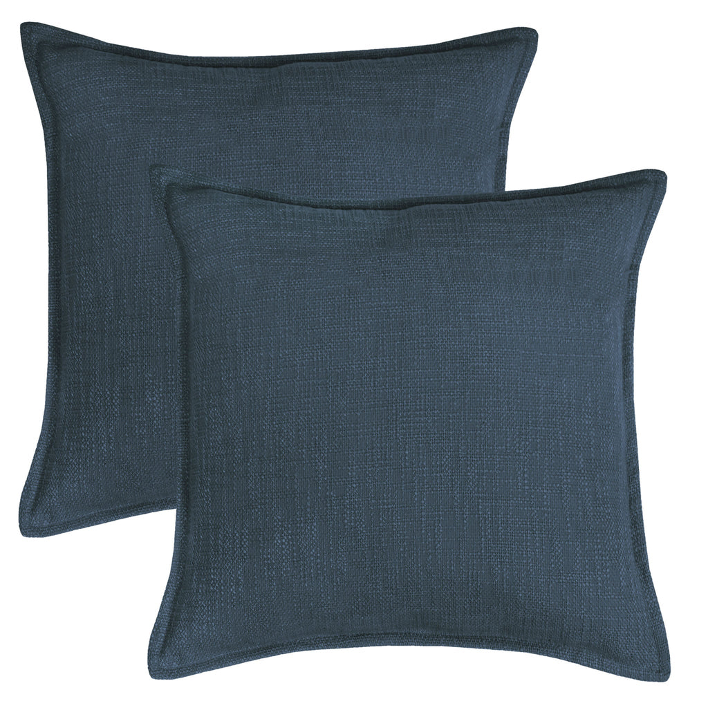 Set of 2 Basely Linen Look Throw Pillow Cover | 20" x 20"