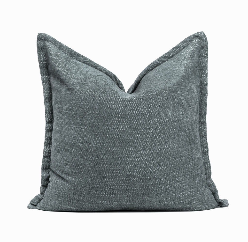 James Chenille Throw Pillow Cover | 23" x 23"
