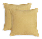 Set of 2 Gorgeous Chenille Throw Pillow Micro Piping | 20" x 20"