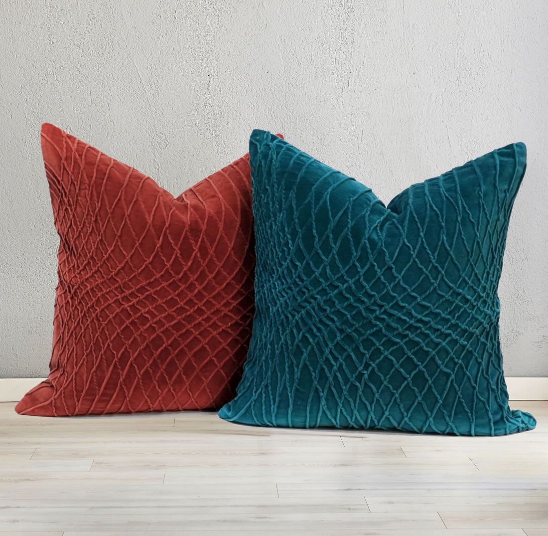 Suri Velvet Throw Pillow Cover | 20" x 20"