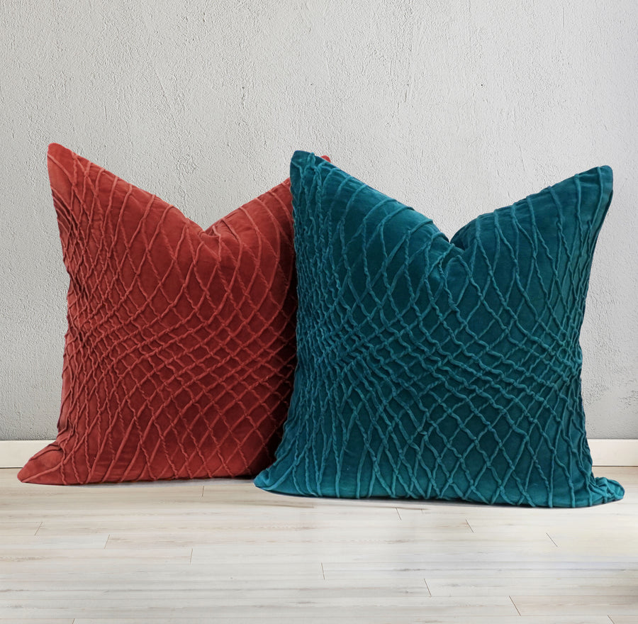 Suri Velvet Throw Pillow Cover | 20" x 20"