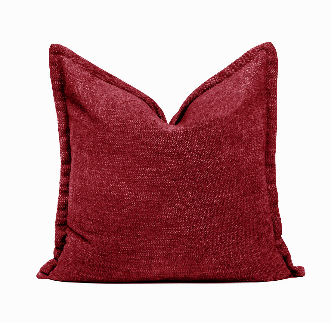 James Chenille Throw Pillow Cover | 23" x 23"